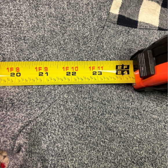 Orvis Long Sleeve Blue Grey Checkered Accent Light Sweater Size Large *Flaw - Picture 6 of 7